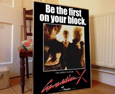 GENERATION X  DEBUT ALBUM PROMO POSTER, BILLY IDOL, KING ROCKER, READY STEADY GO