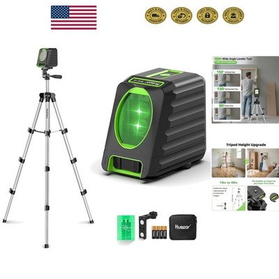 Precision Self-Leveling Laser Level Tool with Portable 40in Tripod & Accessories