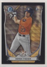 2014 Bowman Draft Chrome Black Wave Refractor Derek Fisher #CDP35 0b5