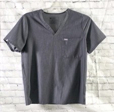 FIGS Women's Casma XL Black V-Neck Scrub Top FW1100