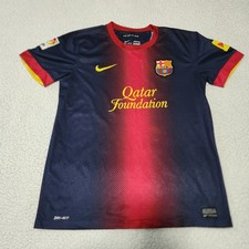 FC Barcelona Nike 2012/2013 Home Soccer Jersey Mens Small Football Kit Vintage