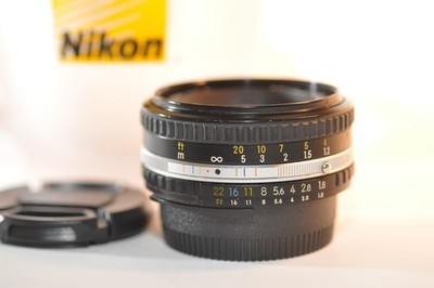 Nikon 50mm F/1.8 AI-S E Pancake CLEAN lens for FA FM2N F3 HP FE2 FG F5 F100 DF