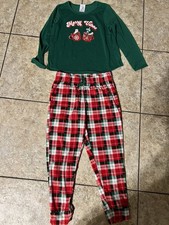 Girls NWT Christmas Pajama Set Size Large