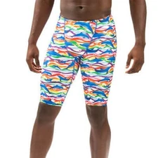 NWT Dolfin Uglies Men's Size 38 Pride Tide Jammer Swimsuit