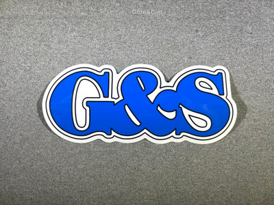 Gordon & Smith G&S Skateboard Sticker 7.5 inches Blue