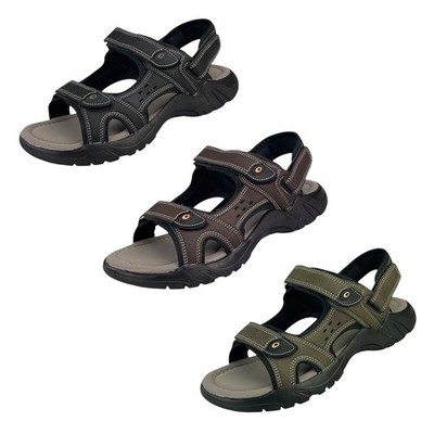 Herren Sandalen Klettverschluss Sandaletten Trekking Outdoor Freizeit Sommer NEU