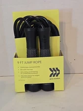 All In Motion Jump Rope 9 ft Non-kink Adjustable Comfy Handles New In Box
