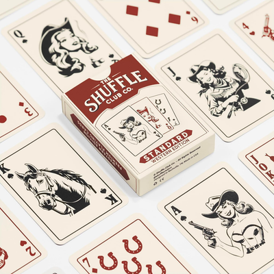 Western Playing Cards – Vintage Cowboy Deck with Custom Artwork