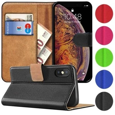 Sac Rabattable pour IPHONE Modèles Etui Coque Slim Clapet Livre Housse Étui Fois - Photo 1/4
