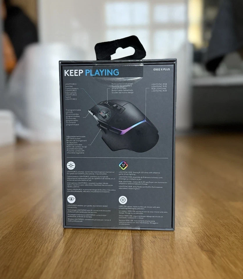 Logitech G502 X Plus Wireless Gaming Mouse Black 100% ORIGINAL ⭐⭐⭐⭐⭐ - Image 2 of 4