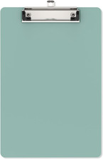 Small Plastic Clipboards, Mini Green Clip Board Memo Size 6" x 9" for Classroo