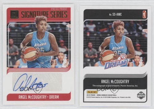 2019 Panini Donruss WNBA Signature Series Press Proof /199 Angel McCoughtry Auto