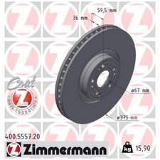 2x Bremsscheibe vorne f&uuml;r Mercedes GLE C167 V167 GLS X167 | 26218299