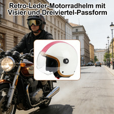 Rollerhelm Unisex Racing Universal Helme Jethelm Motorradhelm Motorradhelm