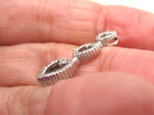 14K White Gold 44 Diamond Triple Heart Pendant 1.7 Gr [P72] — photo 3