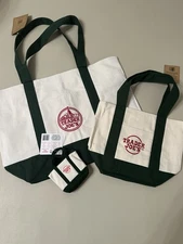Trader Joe’s Reusable Tote bag Set Of 3 Green Large, Mini And Micro NWT