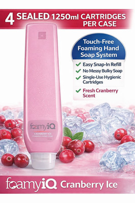 Spartan FoamyIQ Cranberry Ice Foaming Hand Soap 1250ml 4/Case Commercial