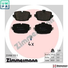 BRAKE PAD SET DISC BRAKE 25998.170.1 FOR LAMBORGHINI AUDI BENTLEY 4.0L 8cyl URUS