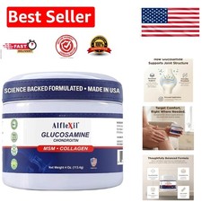 Natural Glucosamine  Chondroitin Muscle Relief Cream with MSM  Collagen, 4 Oz