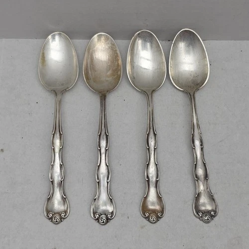 4 Gorham Rondo Sterling Silver Teaspoons No Monogram 114g Set Scrap?