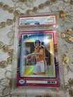 2024 Panini Donruss - Rated Rookie Bo Nix #369 Optic Preview Pink Prizm (RC)