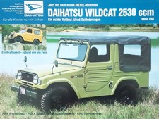 Daihatsu Wildcat F50 198? Prospekt Brochure Catalogue Broszura Folleto