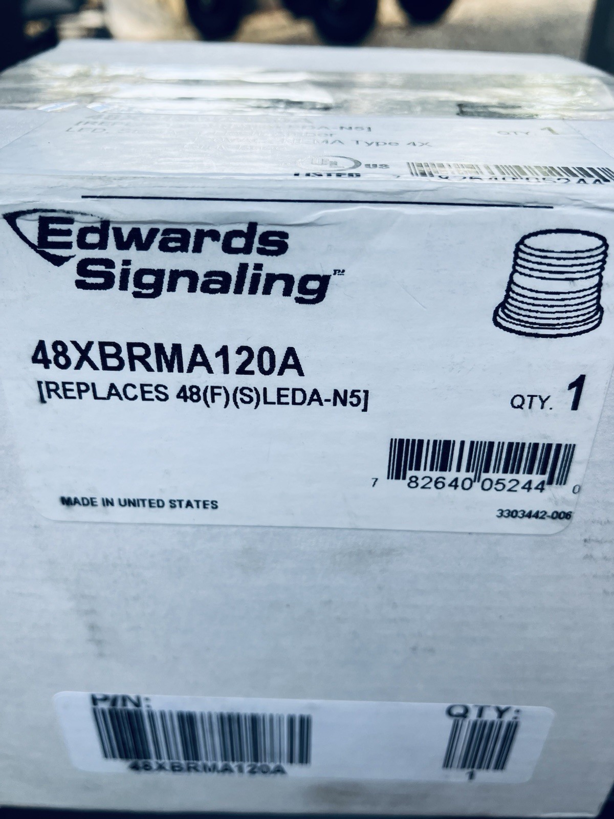Edwards Signaling 48XBRMA120A Warning White