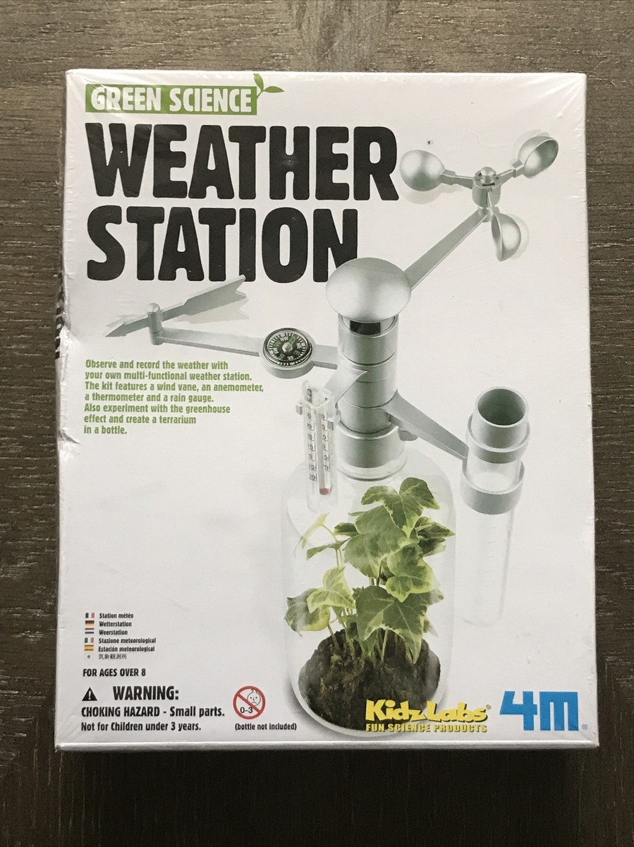 Green Science 4M Weather Station #4573 KidzLabs NEW SEALED Educational  School