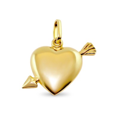 9ct Gold Cupid and Arrow Charm or Pendant