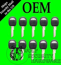 Lot of Ten (10) OEM GM Logo Door Trunk "H" Key Blank Strattec 595198