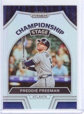 2022 Panini Prizm Championship Stage Freddie Freeman Silver Prizm Atlanta Brave