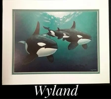 Wyland, 11" x 14" Fine Art Calender Print. Mounted on Acid Free Foam Core. NEW!