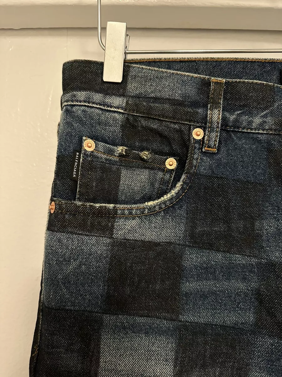 Grey checkered deals jeans