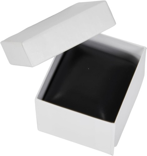 24 Black Faux Leather Pendants Boxes 2 ⅝" x 2 ⅝ x 1 ⅜" Jewelry Box Necklace Gift - Picture 2 of 5