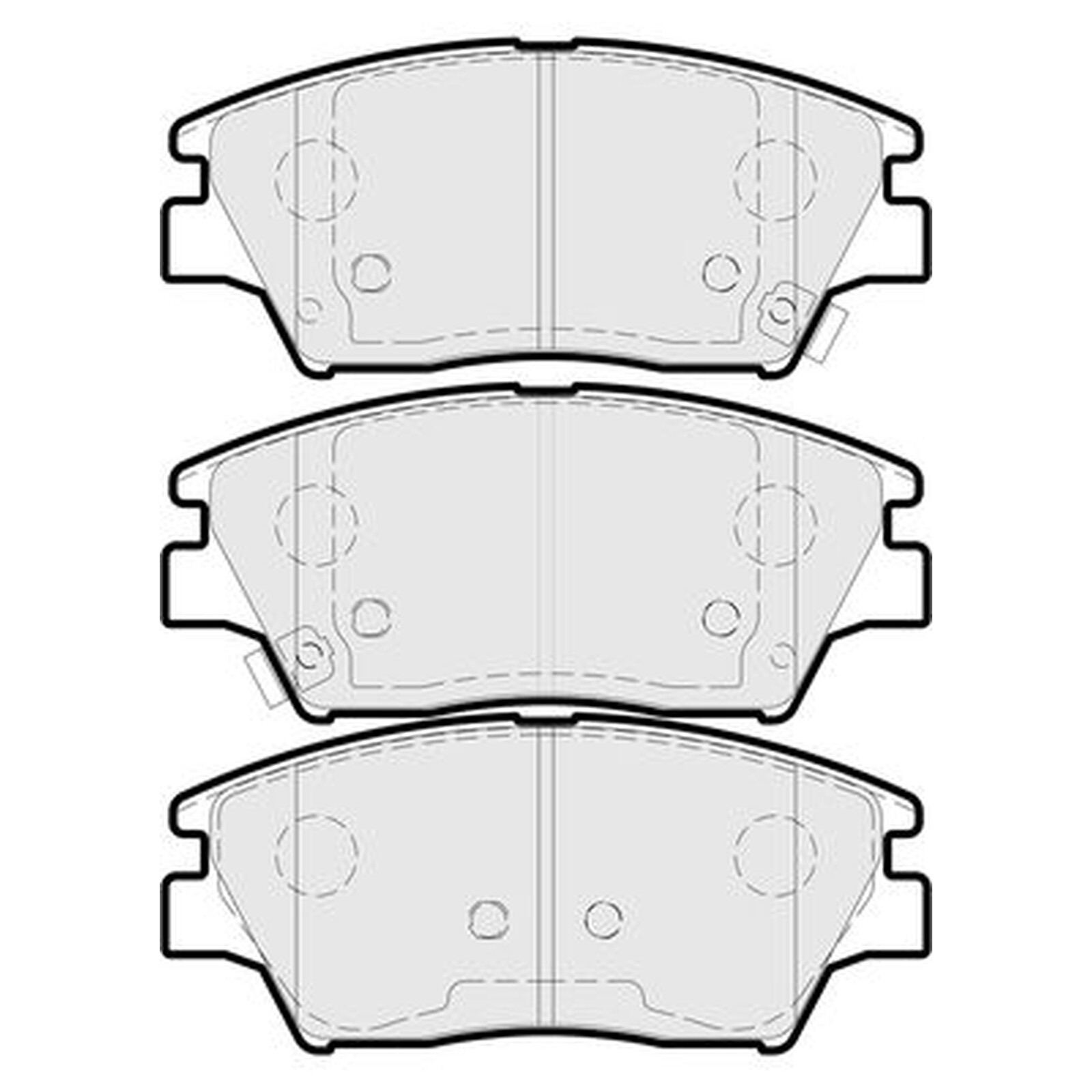 Apec Blue Brake Pads - Front  PD3907 - For Ssangyong Tivoli Tivoli XLV