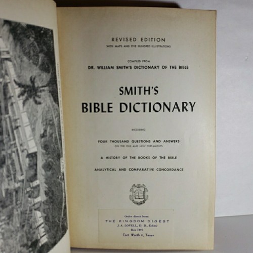 Smith's Bible Dictionary Revised Maps 500 Illustrations 4000 Q & A & Concordance - Picture 5 of 10