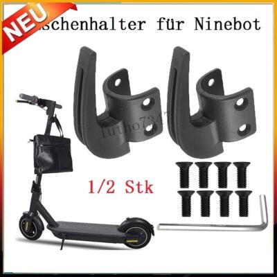 NEU Haken Taschenhalter für Ninebot Segway Max G30 D E-Scooter Schwarz Schrauben