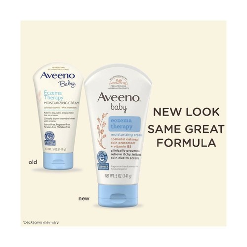 Aveeno Baby Eczema Therapy Moisturizing Cream, natural Colloidal Oatmeal Kids - Picture 6 of 12
