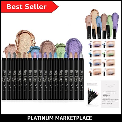 Müheloses 12 Farben Matt Lidschatten Stick Set - Langanhaltend & Transferfest