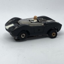 Vintage Aurora Thunderjet T-Jet Mclaren Elva Black HO Slot Car