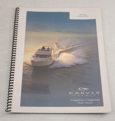 2007 Carver Yachts Competitive Comparison Dealer Principle Cockpit Motor Yacht