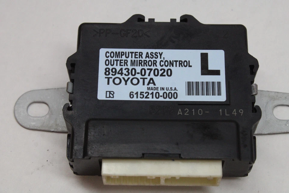 Toyota Avalon Limited 2014 espejo retrovisor exterior memoria módulo de computadora 89430 07020 OEM Foto 4 de 4