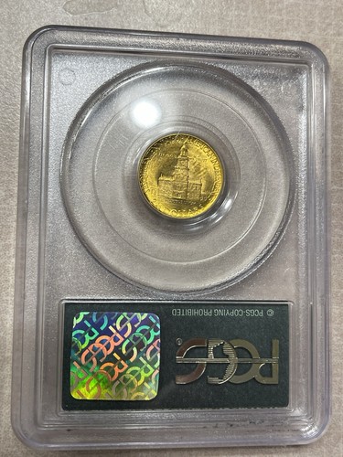 Rattler MS62 1926 Gold Sesquicentennial Quarter Eagle $2.5 250th Anniversary - Picture 6 of 6