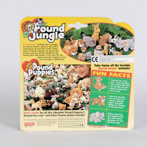 Unopened Galoob 1997 Pound Puppies Pound Jungle mini plush set - Picture 2 of 2