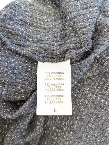 Rachel Pally Size Large Metallic Rib Ada Maternity Sweater Gray Puff Sleeves - 第 9/9 張圖片