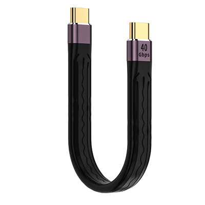 Youngselly Short-Line(2/5Ft) USB C to Type C Cable,Support Thunderbolt 4/3,USB 4