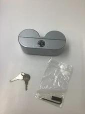 JENDYK Double Knob Tractor Air Brake Lock Brushed Aluminum Anodized Silver 2 key