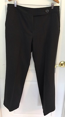 D.F.A. New York, Dressy Casual Pants, Dark Gray. 14, Inseam 30''