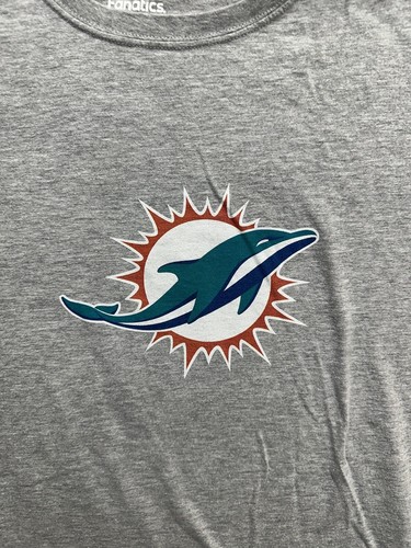 Fanatics NFL Jersey T Shirt Miami Dolphins Mark Sanchez #3 Gray Teal Men’s Sz XL - Picture 6 of 6