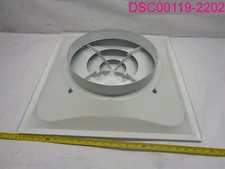 QTY=2 Pcs; Hart & Cooley FPD3 14 W #050513 Steel Diffuser w/ 14" Collar White